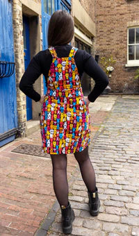 Finding Fox Stretch Twill Pinafore Dress