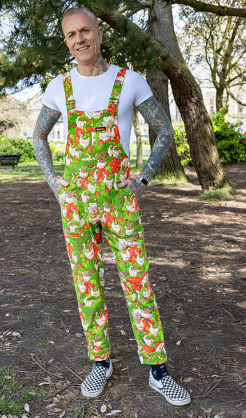 The Mushroom Babes In The Geese Garden Stretch Twill Dungarees - Unisex