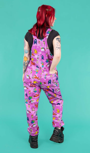 Katie Abey & Angela Sandland - Happiness Enchanters Word Spells Stretch Twill Dungarees