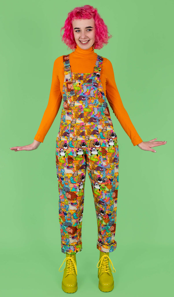 Run & Fly x Katie Abey Weird & Wonderful Stretch Twill Dungarees