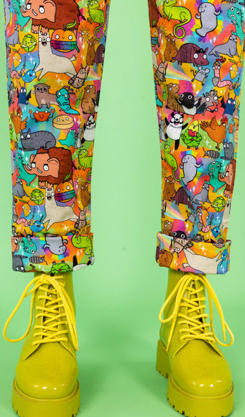 Run & Fly x Katie Abey Weird & Wonderful Stretch Twill Dungarees