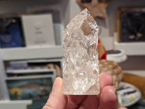 Medium Fire and Ice Quartz Crystal