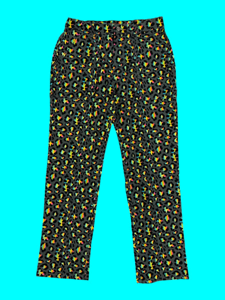 Run and Fly Grey Leopard Print Jeans