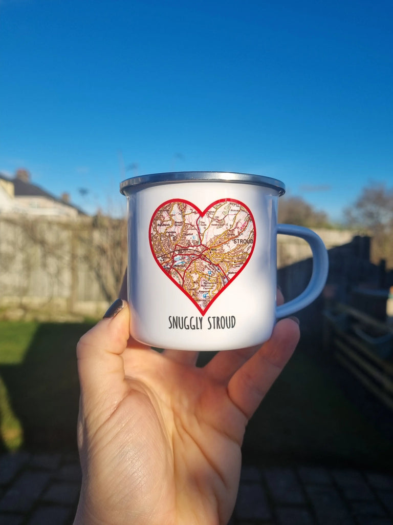 Snuggly Stroud Enamel Mug