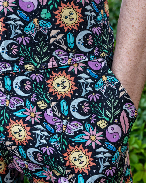 Run and Fly Boho Summer Stretch Twill Dungarees