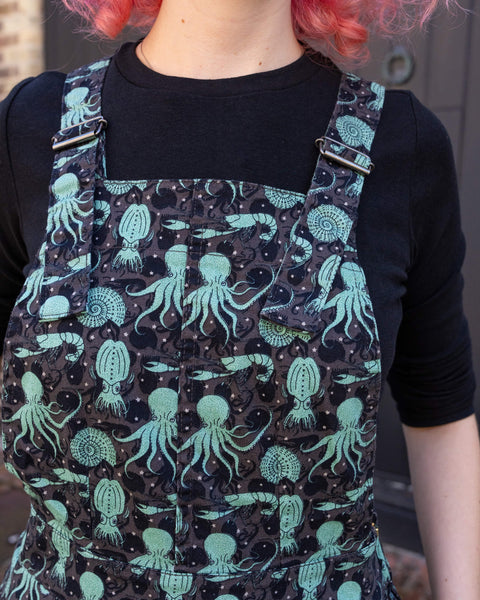 🐙Green Sea Creature Pinafore🐙