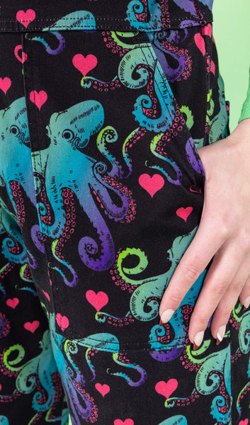 Octopus 'Lovecore' Dungarees