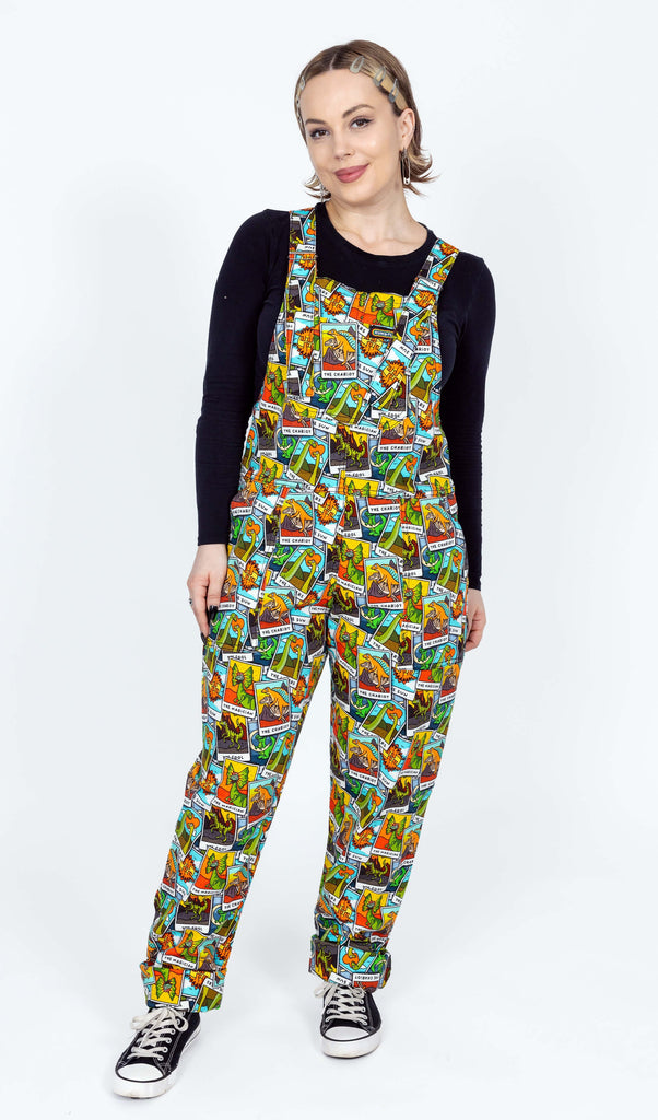 Tarot Dinosaurs Strestch Twill Dungarees