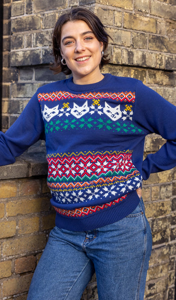 Cat Fair Isle jumper - unisex