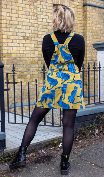 Big Cats Stretch Twill Pinafore Dress