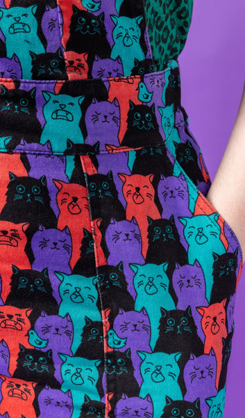 Cat Chorus Stretch Twill Pinafore Dress