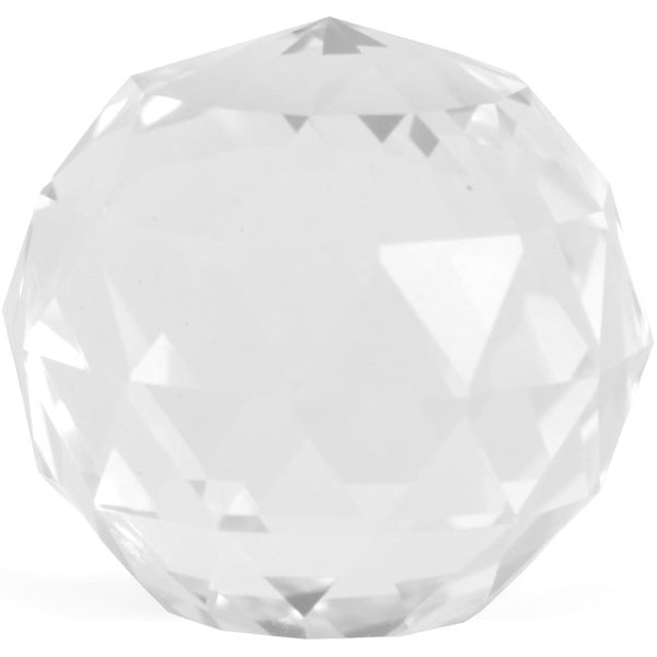 Clear Faceted Crystal - 4cm
