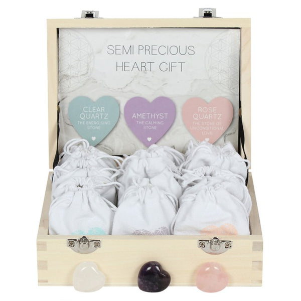 Crystal Hearts with a Gift Bag
