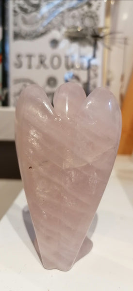 Large Rose Quartz Angel