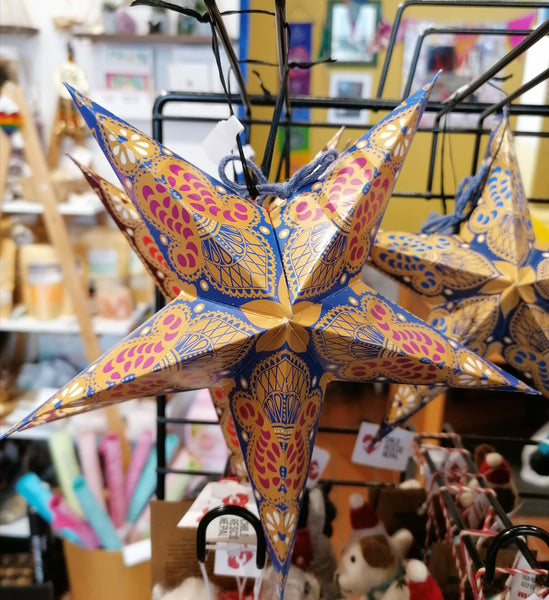 Recycled Paper Star - Fairtrade