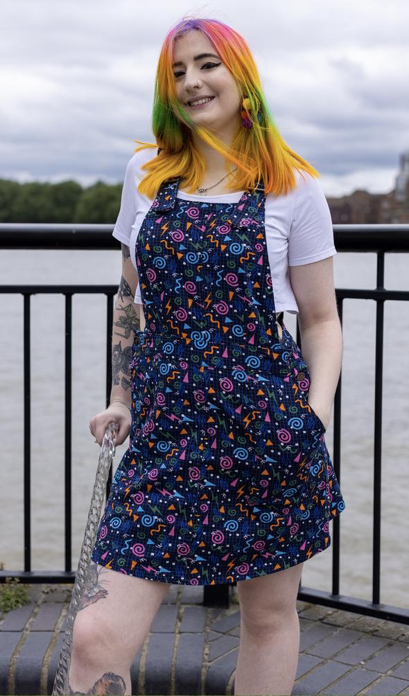 Memphis Print Pinafore
