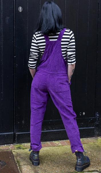 Purple Corduroy Dungarees