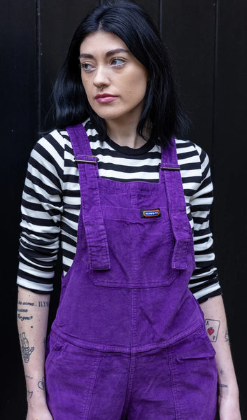 Purple Corduroy Dungarees