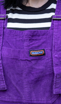 Purple Corduroy Dungarees