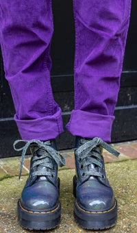 Purple Corduroy Dungarees