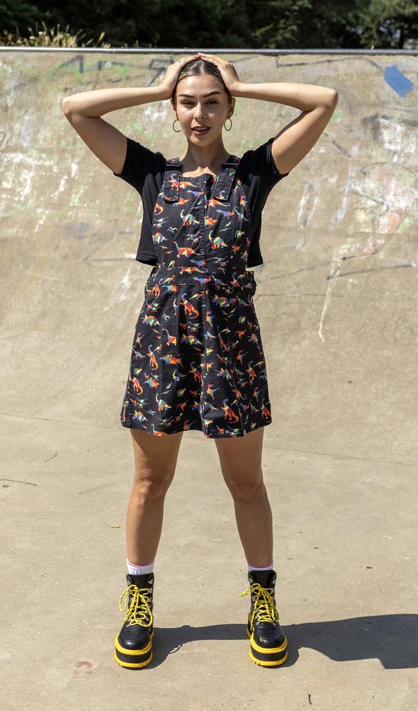 Dino Print Pinafore