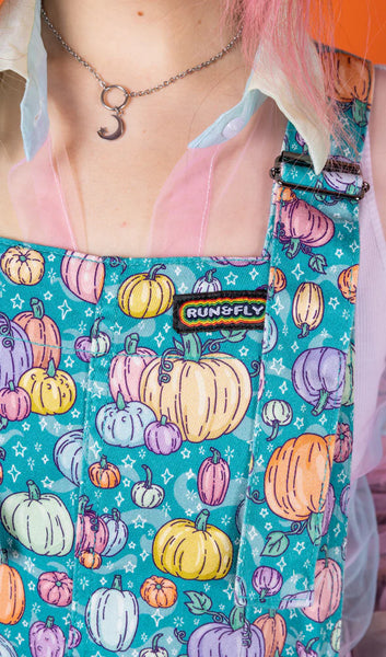 Pumpkin Twill Pinafore Dress