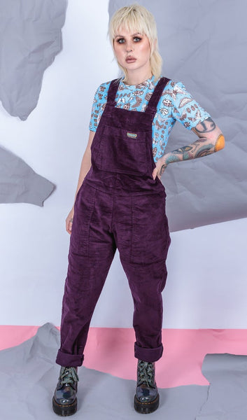 Imperial Purple Stretch Dungarees