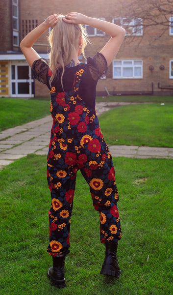 Floral Dungarees
