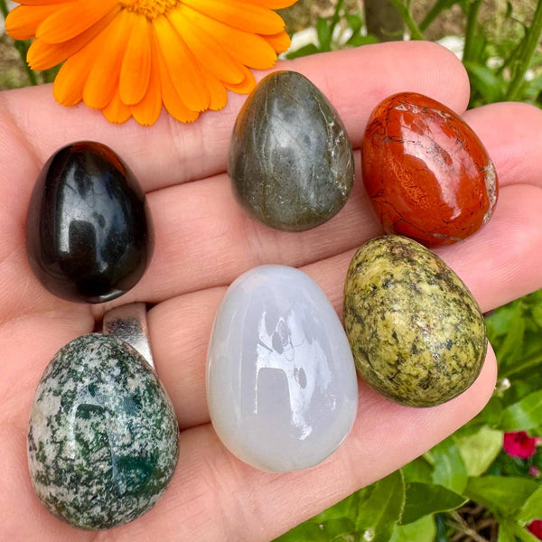 Crystal egg mystery gemstone egg Easter egg hunt stone gifts