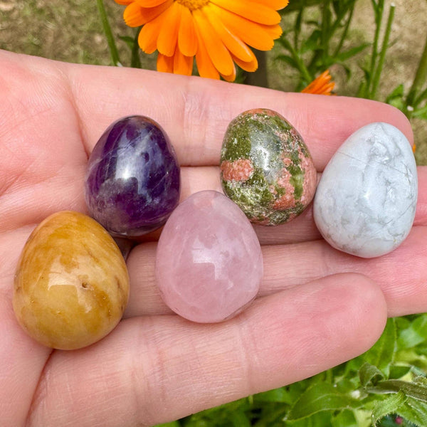 Crystal egg mystery gemstone egg Easter egg hunt stone gifts