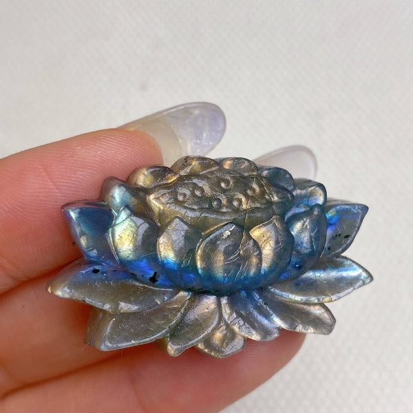 Natural Labradorite Lotus Healing wholesale: 1