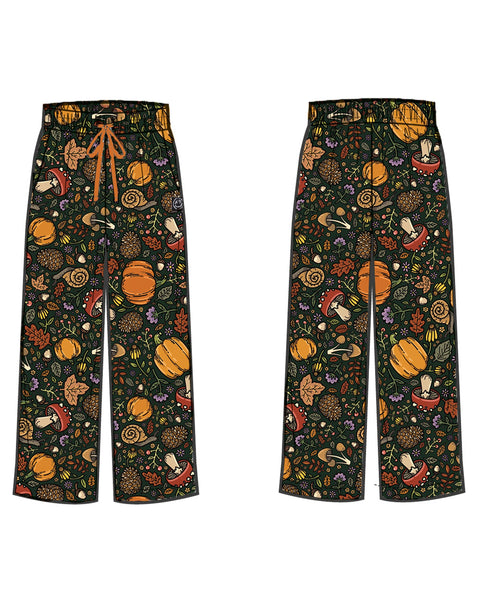 Autumn Wide Leg Full Length Trousers by Rebel Romance