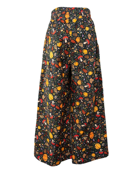 Autumn Wide Leg Full Length Trousers by Rebel Romance