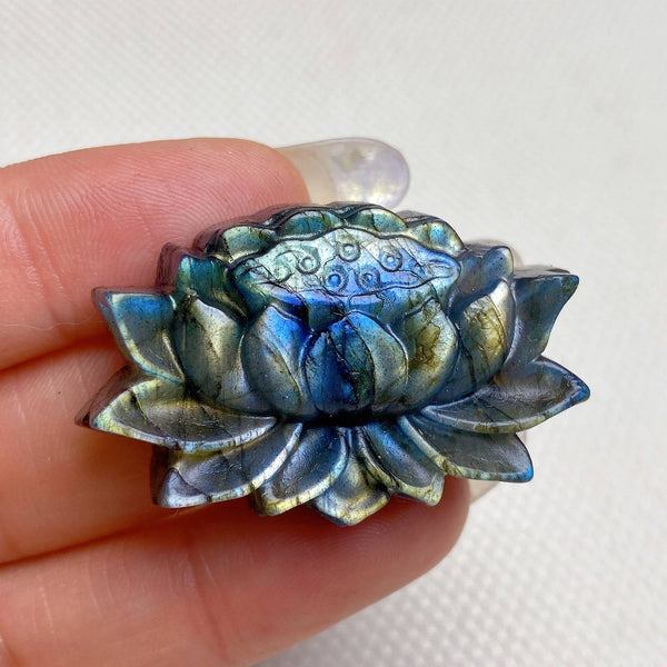 Natural Labradorite Lotus Healing wholesale: 1