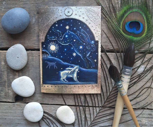 Messages of Yule  Christmas greetings card pack