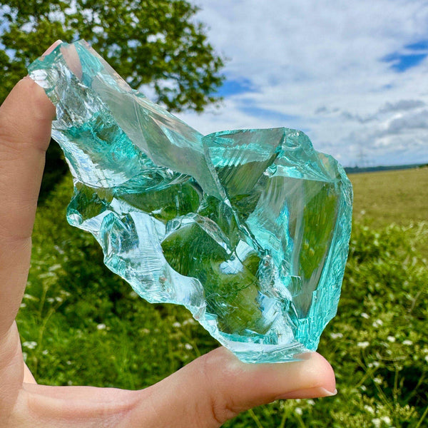 Aqua Obsidian Chunk 3cm Siren Stone Crystal Song of The Sea