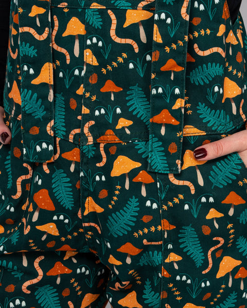 Rebel Romance x Clare Lewis Earthy Eden Stretch Dungarees: L