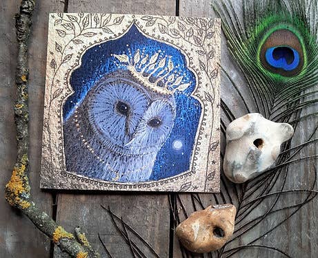 Leaf Crown Greetings Card