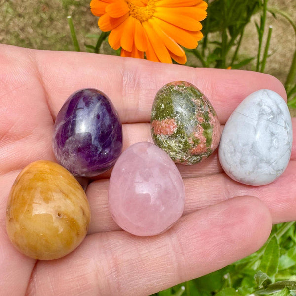 Crystal egg mystery gemstone egg Easter egg hunt stone gifts