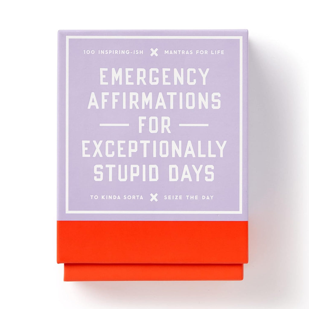 Emergency Affirmations for Exceptionally Stupid Days Card Deck - Designed by Brass Monkeys