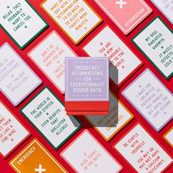 Emergency Affirmations for Exceptionally Stupid Days Card Deck - Designed by Brass Monkeys