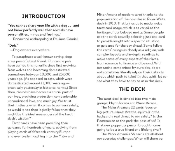 Dog Tarot: 78 Cards and Guidebook by Megan Lynn Kott