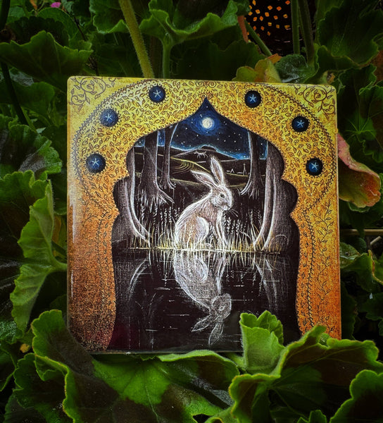 High quality Ceramic Coaster featuring Hares: All 4 designs