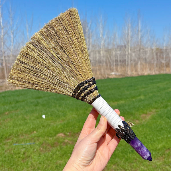 Dream amethyst Pentagrm angel Brush crystal quartz 43cm: 1