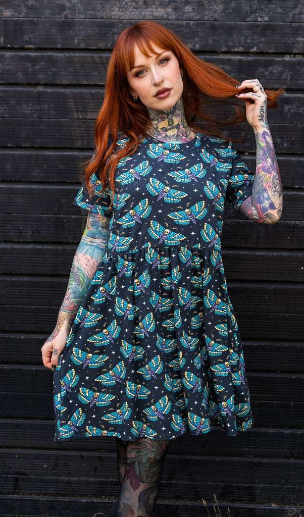 moth dress Slip Machine wash cold 2 Callopistria Moth Print Mini Shirt