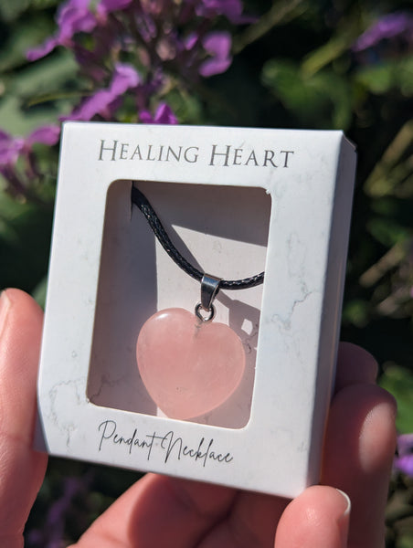 Rose Quartz Heart Pendant