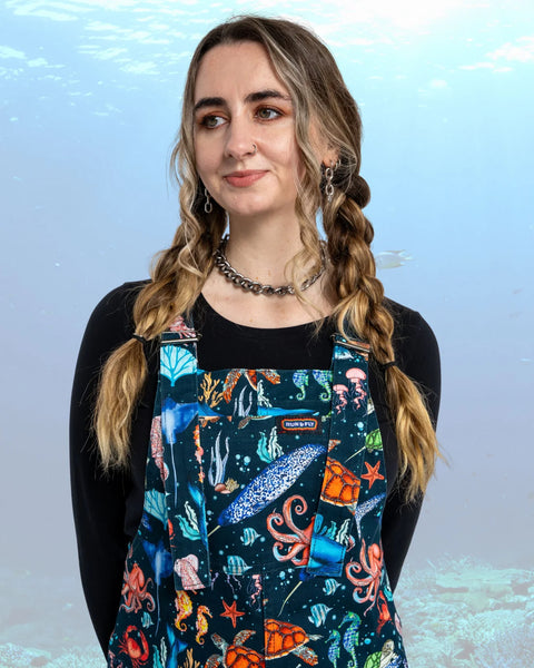 Run & Fly Ocean Stretch Twill Dungarees