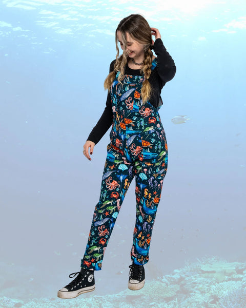 Run & Fly Ocean Stretch Twill Dungarees