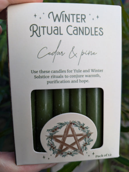 ❄️Winter Ritual Candles❄️ - Cedar and Pine Fragrance