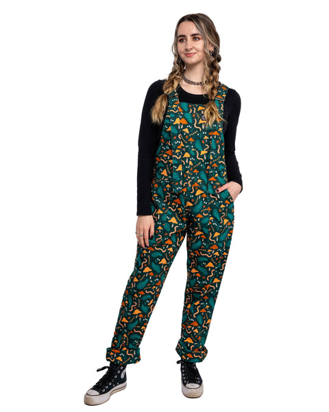 Rebel Romance x Clare Lewis Earthy Eden Stretch Dungarees: L